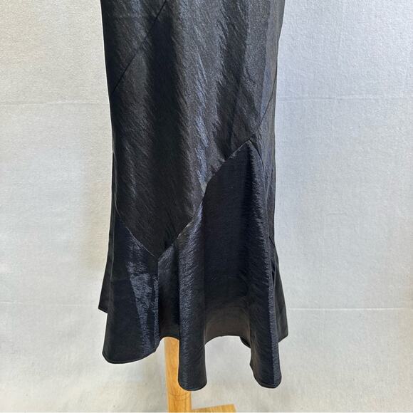 Avec Les Filles Mermaid Maxi Skirt Bias Cut Size 8 New with Tags Textured Satin - Picture 7 of 16